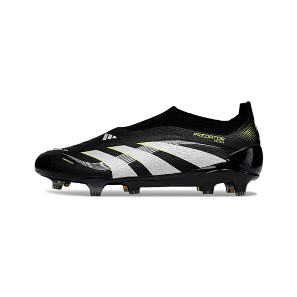 Adidas Predator 25 Elite Laceless Black Pack Firm Ground FG Football Boot