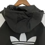Adidas Black White and Grey Windbreaker Jacket