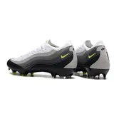 Nike Air Zoom Mercurial Vapor 16 Elite Air Max 95 White and Gray Firm Ground FG Kids Football Boot