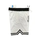 Jordan White and Black Shorts - Mesh Jordan Print
