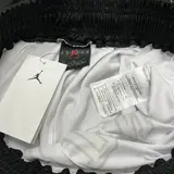Jordan White and Black Shorts - Mesh Jordan Print