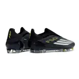 Adidas F50 Elite Laceless Black and White Firm Ground FG Football Boot