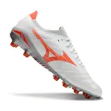 Mizuno Morelia Neo IV Pro White and Orange Firm Ground FG Football Boot