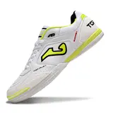 Joma Top Flex 24 IC White and Yellow Futsal IC Football Boot