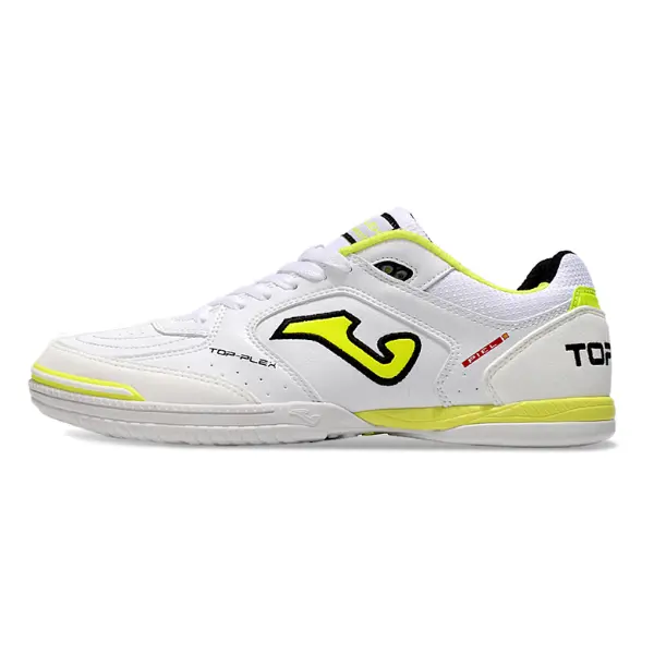 Joma Top Flex 24 IC White and Yellow Futsal IC Football Boot