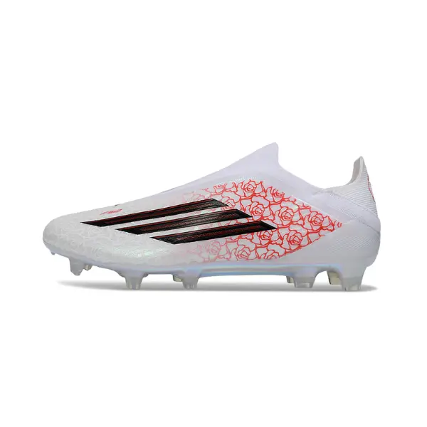 Adidas F50 Elite Laceless White Lamine Yamal Pack Firm Ground FG Kids Football Boot