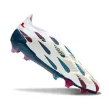 Adidas Predator 30 Elite Laceless White Blue and Pink Firm Ground FG Football Boot