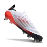Adidas F50 Primeknit Elite White Gray and Orange Mixed Studs SG Football Boot
