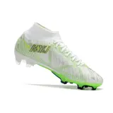 Nike Zoom Mercurial Superfly 9 Academy Silver and Green Firm Ground FG Football Boot