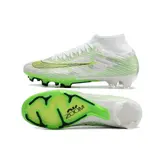 Nike Zoom Mercurial Superfly 9 Academy Silver and Green Firm Ground FG Football Boot