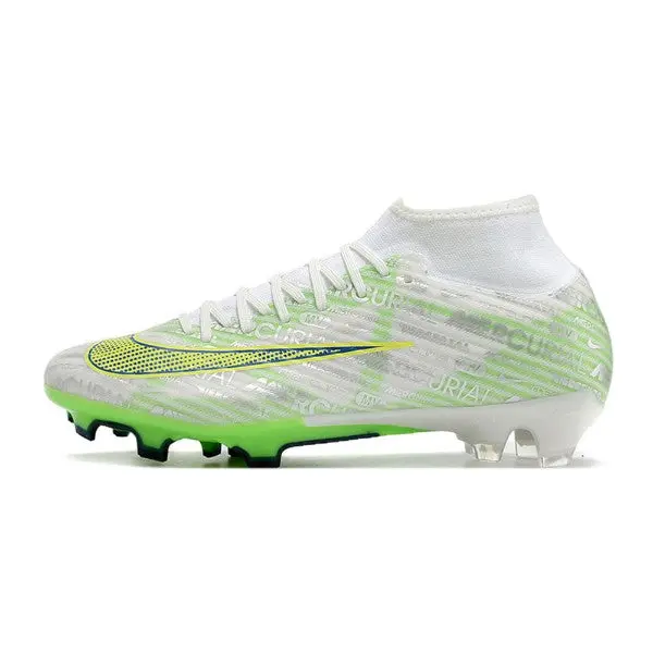 Nike Zoom Mercurial Superfly 9 Academy Silver and Green Firm Ground FG Football Boot