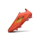 Adidas F50+ Elite Laceless Orange and Golden Firm Ground FG Football Boot