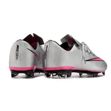 Nike Air Zoom Mercurial Vapor 10 Elite Gray and Pink Firm Ground FG Football Boot