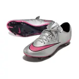 Nike Air Zoom Mercurial Vapor 10 Elite Gray and Pink Firm Ground FG Football Boot