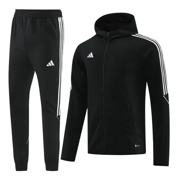 Adidas Cold Set Black and White Coat and Pants
