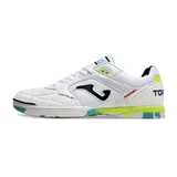 Joma Top Flex 24 IC White Green and Yellow Futsal Football Boot