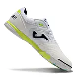 Joma Top Flex 24 IC White Green and Yellow Futsal Football Boot