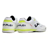 Joma Top Flex 24 IC White Green and Yellow Futsal Football Boot
