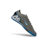 Nike Zoom Mercurial Vapor 16 Elite Gray and Light Blue Turf TF Football Boot