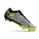 Nike Zoom Mercurial Vapor 15 Elite Aluminium Studs SG Gray and Green Football Boot