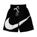 Nike Black and White Shorts - Diagonal Swoosh