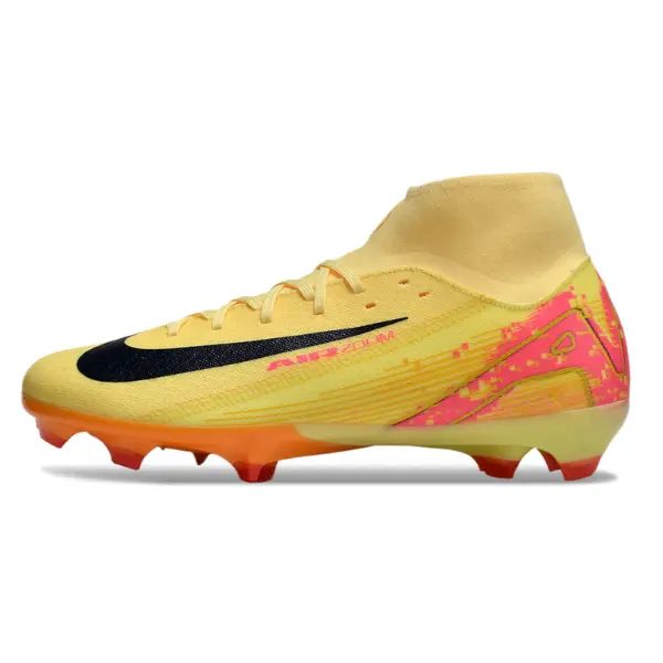 Nike Air Zoom Mercurial Superfly 10 Academy Mbappe Pack Black and Red Firm Ground FG Football Boot
