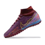Nike Zoom Mercurial Superfly 9 Elite Kids Purple Turf TF Football Boot