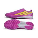 Adidas F50 Hyperfast Laceless Elite Purple and Yellow Turf TF Football Boot