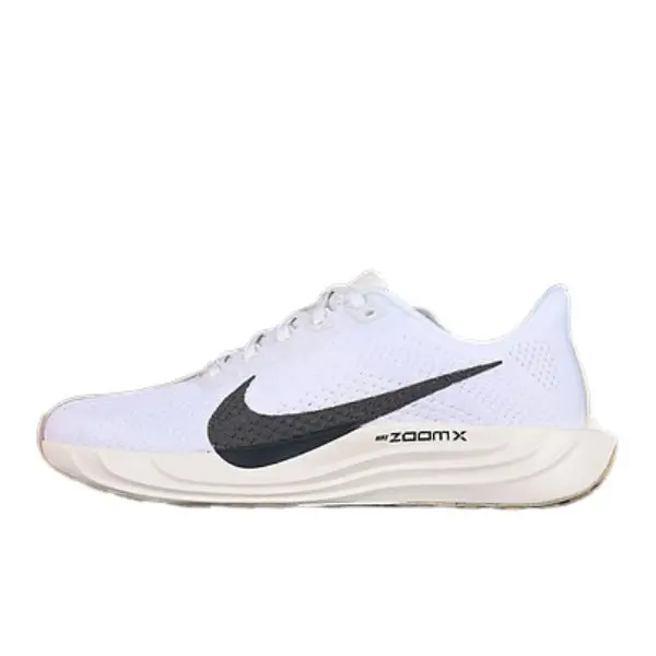 Nike Air Zoom Pegasus 35 White and Beige Running Shoes - White/Black