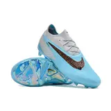 Nike Phantom GX Elite White and Light Blue Firm Ground FG Kids Football Boot