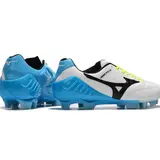 Mizuno Wave Ignitus 4 White and Blue Firm Ground FG Football Boot