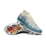 Nike x Patta Mercurial Superfly Elite Silver, Blue and White Firm Ground FG Football Boot