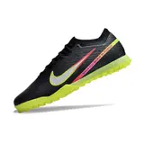Nike Zoom Mercurial Vapor 15 Elite Black and Green Turf TF Football Boot