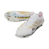 Adidas Predator 26 Elite Zidane White and Golden Firm Ground FG Football Boot