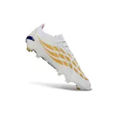Adidas Predator 26 Elite Zidane White and Golden Firm Ground FG Football Boot