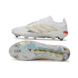 Adidas Predator 26 Elite Zidane White and Golden Firm Ground FG Football Boot