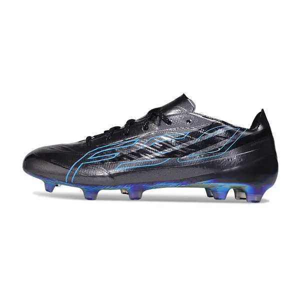 Adidas F50 Hyperfast EVO Elite Black and Blue Firm Ground FG Football Boot