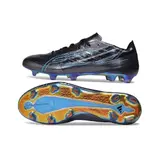 Adidas F50 Hyperfast EVO Elite Black and Blue Firm Ground FG Football Boot