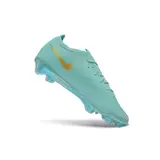 Nike Air Zoom Mercurial Vapor 17 Elite Light Blue and Golden Firm Ground FG Kids Football Boot