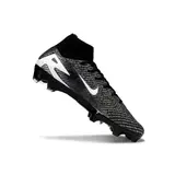 Nike Air Zoom Mercurial Superfly 10 Elite Black and White Firm Ground FG Football Boot - Black/White Knit