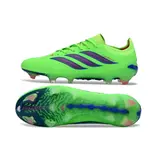Adidas Predator 26 Elite Fluorescent Green and Blue Firm Ground FG Football Boot