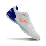 Joma Top Flex White and Blue Turf TF Football Boot
