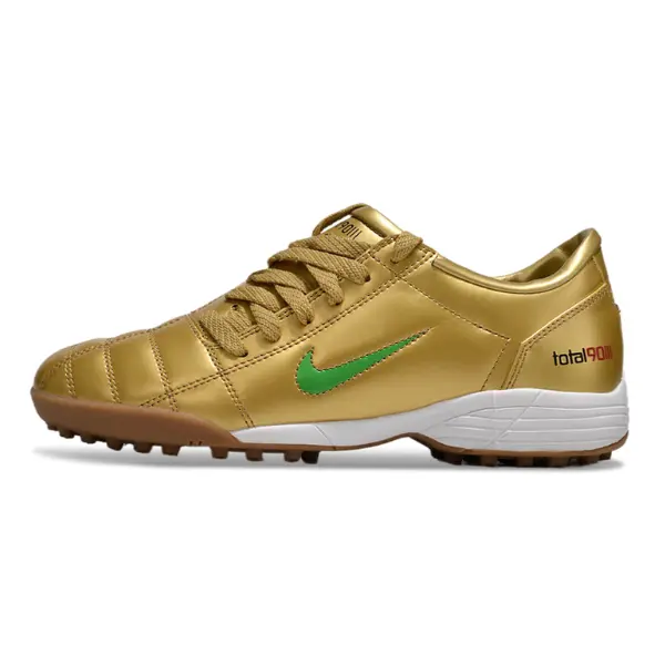 Nike Total 90 III Turf TF Gold and Green Football Boot