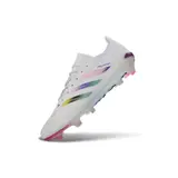 Adidas Predator 26 Elite White, Pink and Purple Firm Ground FG Football Boot
