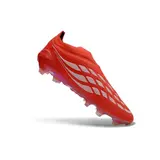 Adidas Predator 26 Elite Laceless Red and White Firm Ground FG Football Boot