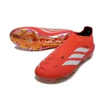 Adidas Predator 26 Elite Laceless Red and White Firm Ground FG Football Boot