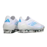 Adidas F50 Primeknit Elite White and Light Blue Mixed Studs SG Football Boot