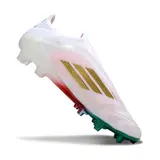 Adidas F50 Elite Laceless White Red and Green Firm Ground FG Football Boot