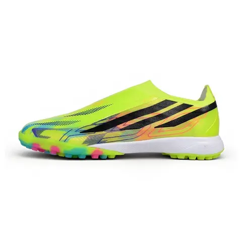 Adidas F50 Hyperfast Laceless Elite Green Turf TF Football Boot