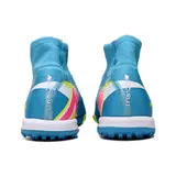 Nike Zoom Mercurial Superfly 10 Elite Blue and Yellow Turf TF Kids Football Boot